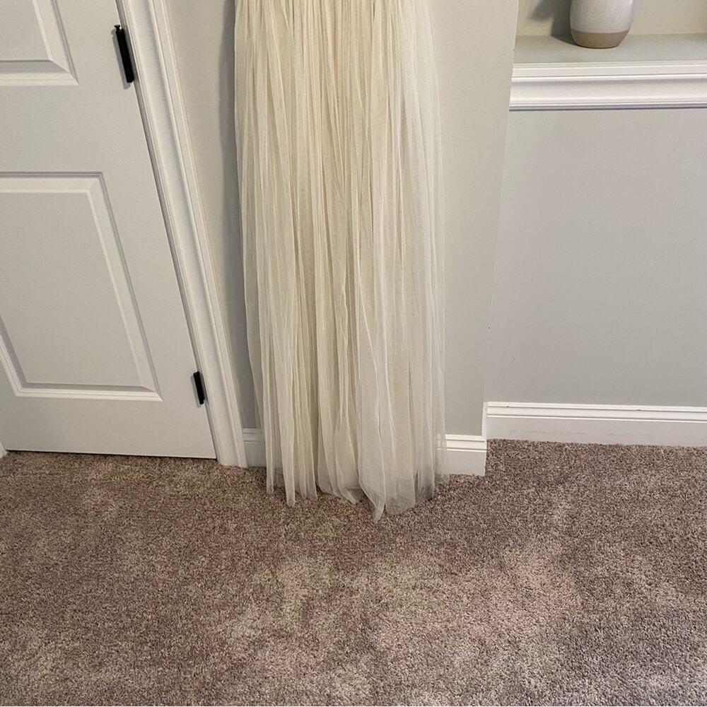 NWT Needle & Thread Bridal Cream Embellished Tulle Maxi Dress 4 - Picture 7 of 13